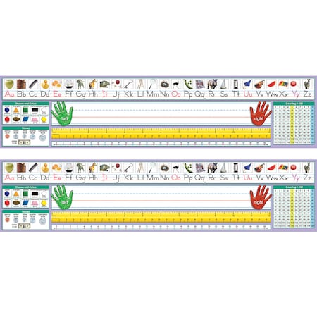 North Star Teacher Resources Adhesive Primary Manuscript Desk Plates, 17.5 x 4, PK72 NS9040
